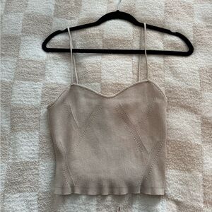 H&M Cream Knit Tank